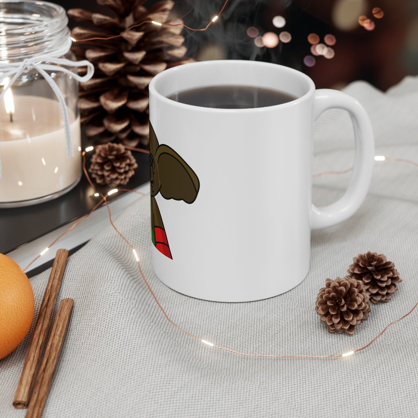 White Ceramic Mug, 11oz