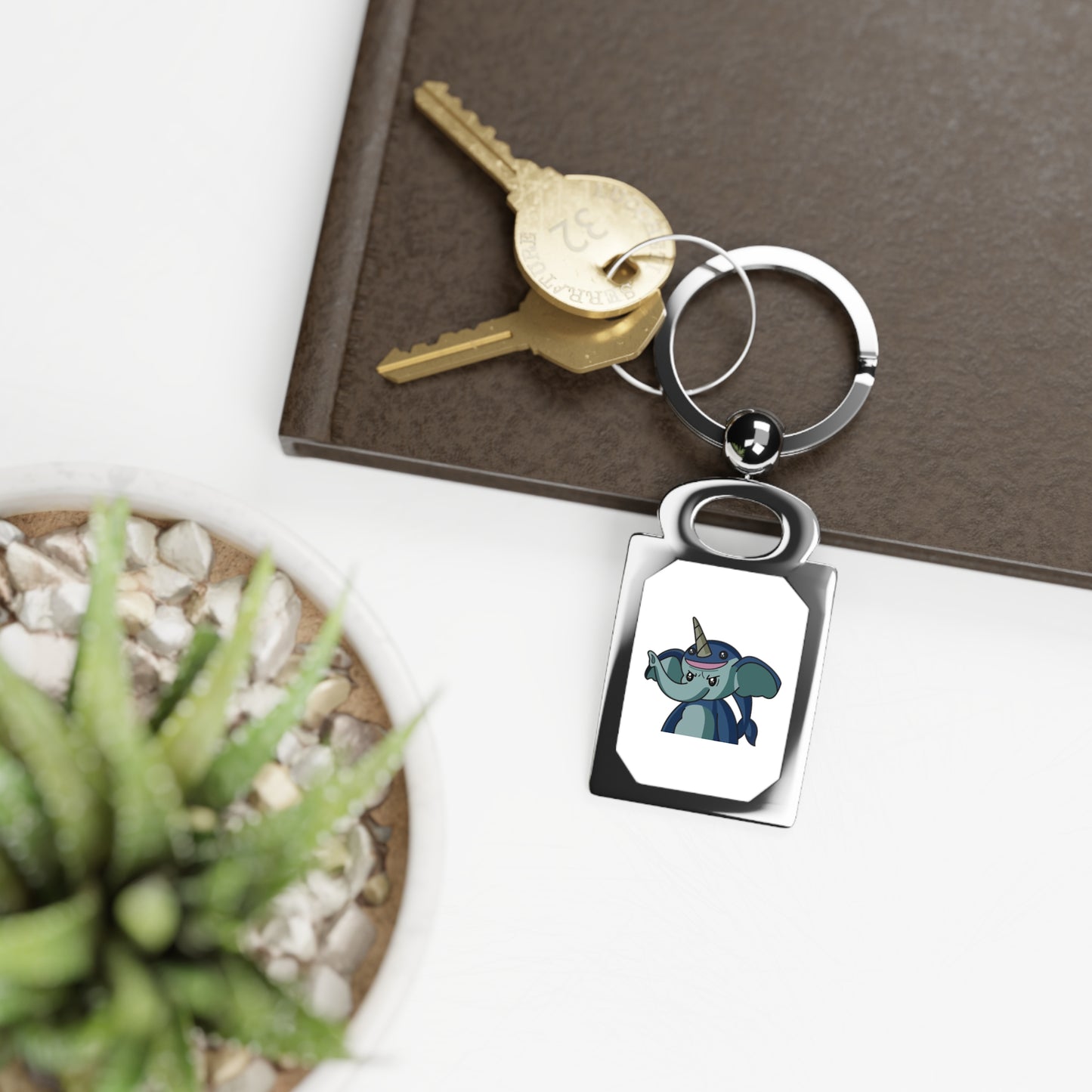 Rectangle Photo Keyring