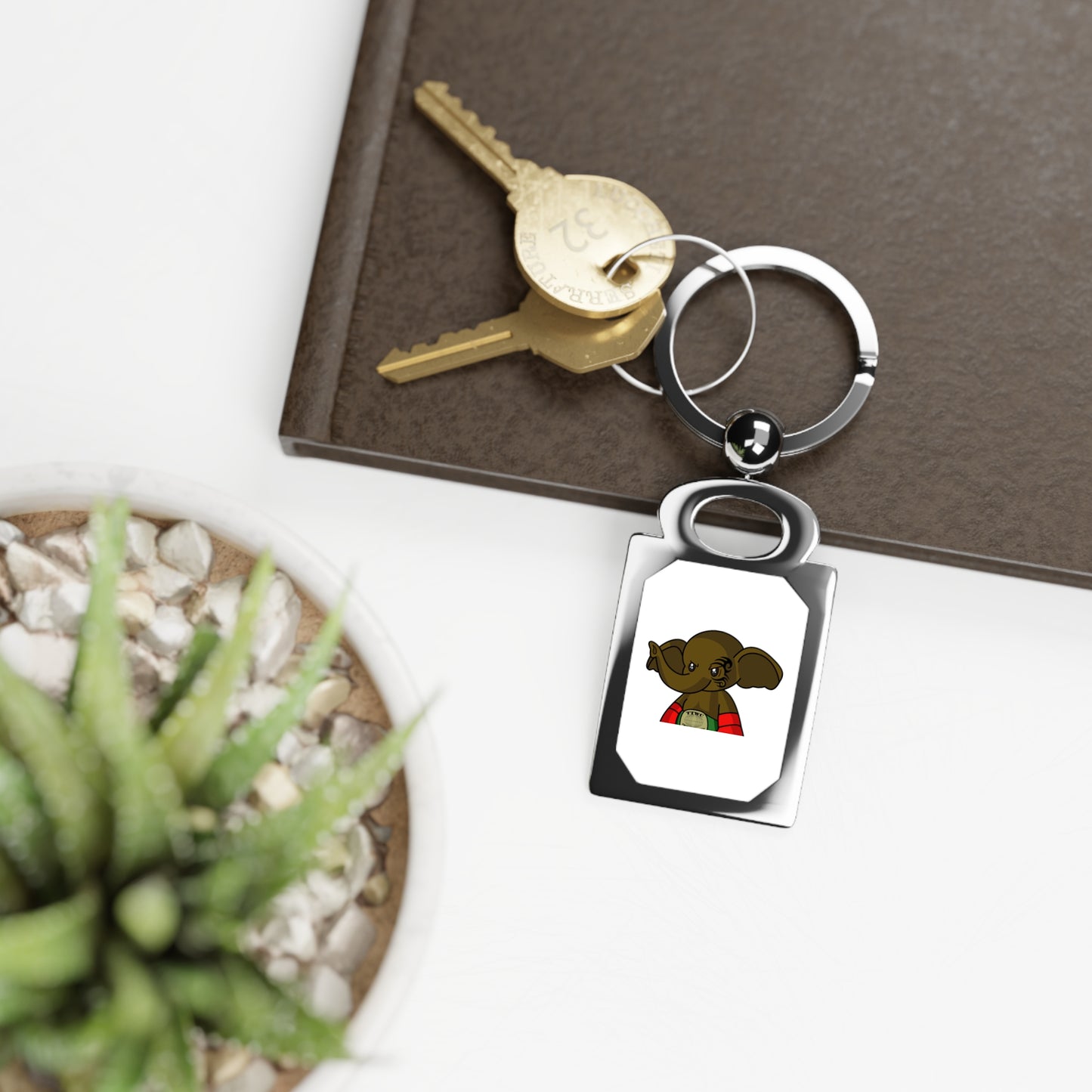 Rectangle Photo Keyring