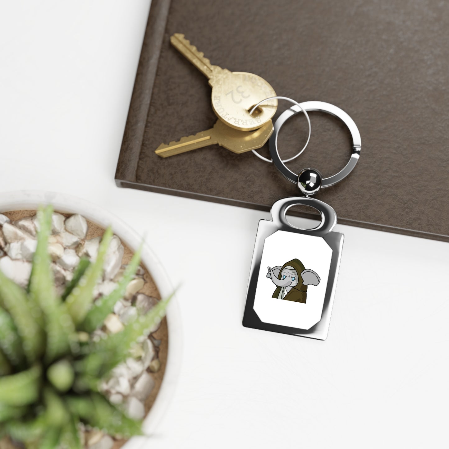 Rectangle Photo Keyring